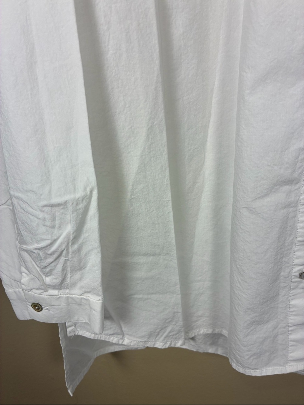 Eileen Fisher Organic Cotton Classic Collar Button Down Shirt - Picture 10 of 11